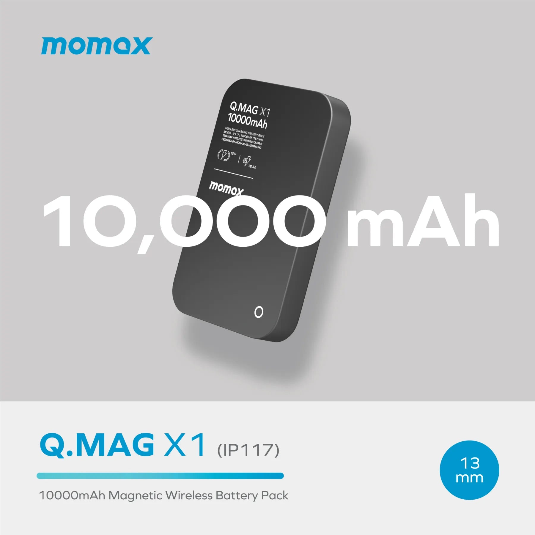 Momax Q.Mag X1 10000mAh Magsafe Power Bank