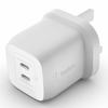 Belkin BoostCharge Pro Dual USB-C GaN Wall Charger 45W  (25W USB-C +20W USB-C)