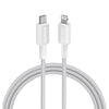 Anker 322 USB-C to Lightning Cable 1.8m Braided White - A81B6H21