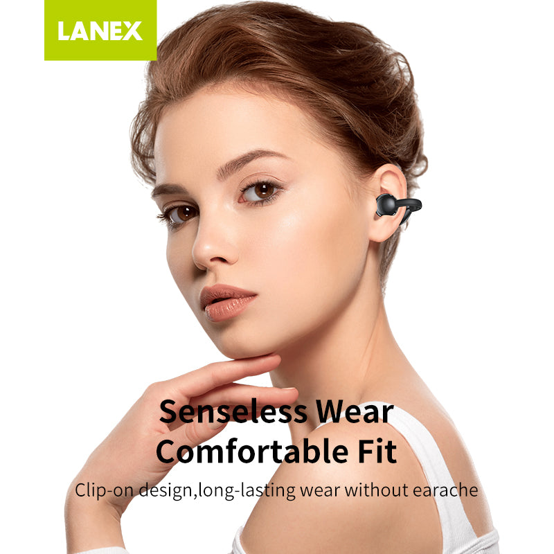 Lanex TWS Ear Clip Wireless Earphones x11 - Gray