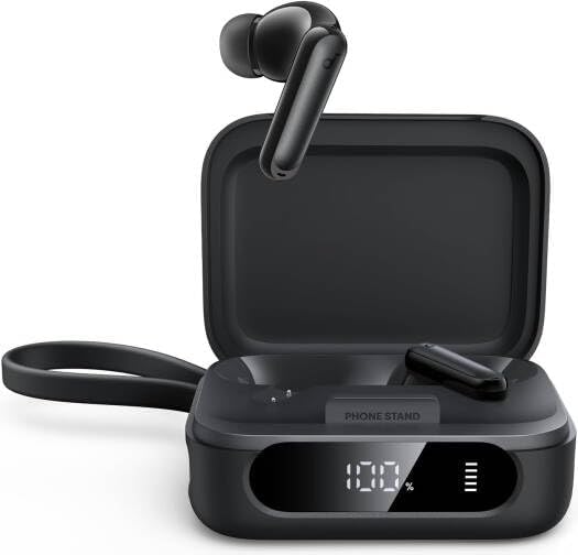 Soundcore By Anker P41i ANC Earbud, 6 Microphones, Built-in Phone Stand, and 3000mAh Power bank - Black