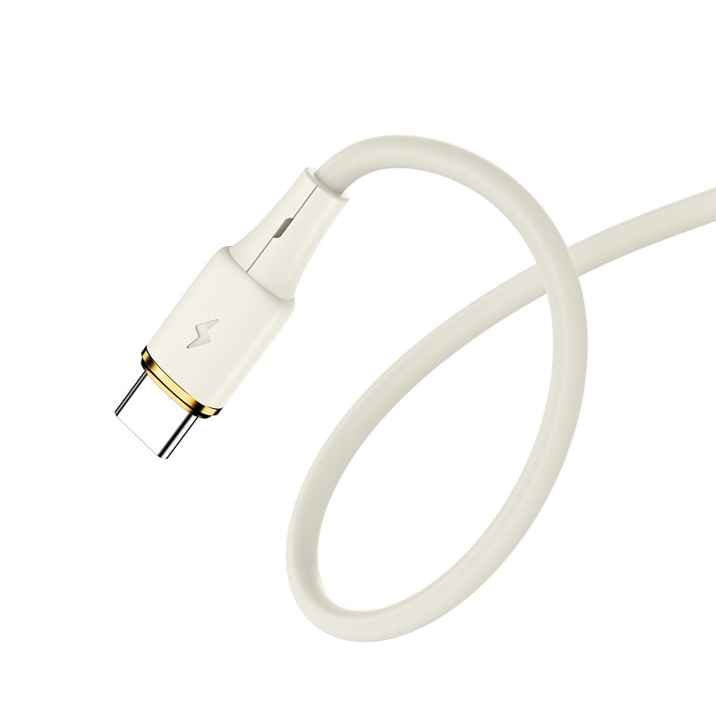 Lanex 2-in-1 Cable Beige With Type C & Lighting 1.2m Beige – LS456T