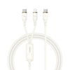 Lanex 2-in-1 Cable Beige With Type C & Lighting 1.2m Beige – LS456T