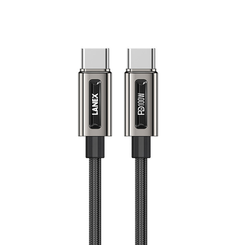Lanex 100W Type C to C Cable 1.5m Black – LS48CC