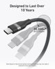Anker 240W USB-C to USB-C Braided Cable (1.8m, Model A82E2H12)