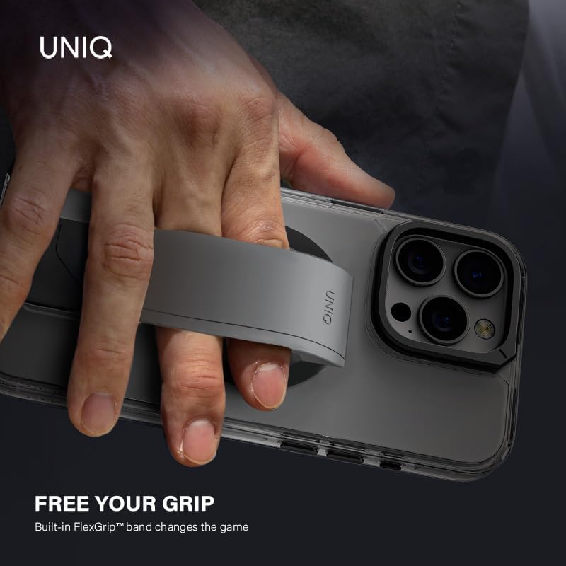 Uniq Heldro Max iPhone 16 Pro Max Case | FlexGrip™ Multi-Purpose Phone Case + Magnetic Charging + Camera Stand