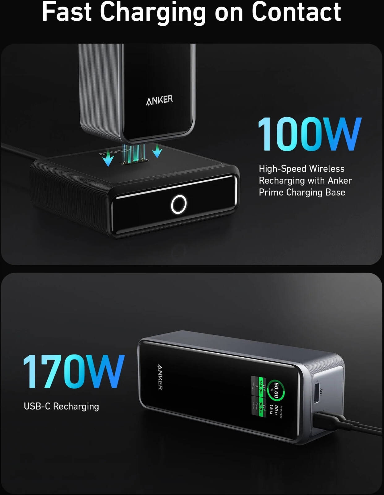 Anker Prime Power Bank, 27,650mAh 3-Port 250W Portable Charger for Travel, TSA-Approved, Smart App, for MacBook Pro/Air, iPhone 16/15/14 Series, Samsung, Laptops, and More (with Charging Base)