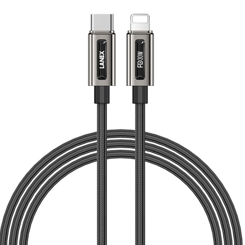 Lanex Type C to Lightning Cable 1.5m Black – LS48CL