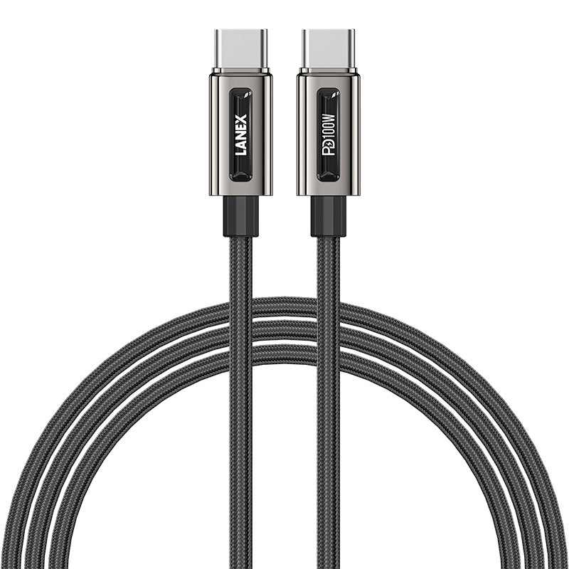 Lanex 100W Type C to C Cable 1.5m Black – LS48CC