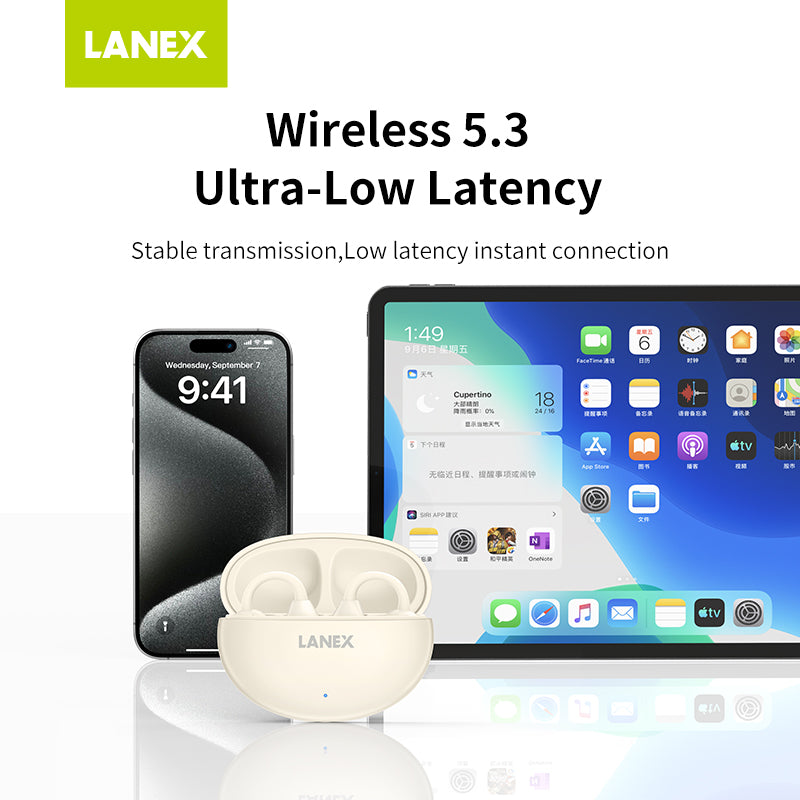 Lanex TWS Ear Clip Wireless Earphones x11 - Gray