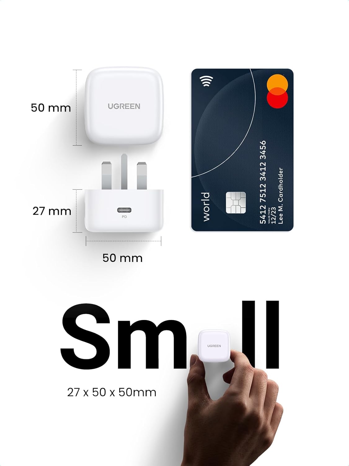 UGREEN PD20W Fast Charger White UK