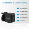 Achas Dual Port wall charger 20W USB C PD Fast Charger