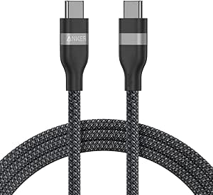 Anker 240W USB-C to USB-C Braided Cable (1.8m, Model A82E2H12)