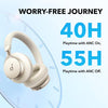 Soundcore by Anker, Space One Active Noise Cancelling Headphones, 40H ANC Playtime - Latte Cream