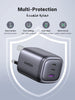 Ugreen Nexode 65W USB C Wall Charger - 3 Ports Space( Gray)