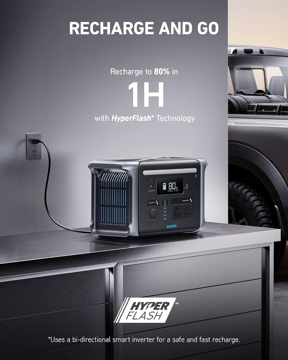 Anker 757 Portable Power Station 1500W  (PowerHouse 1229Wh)