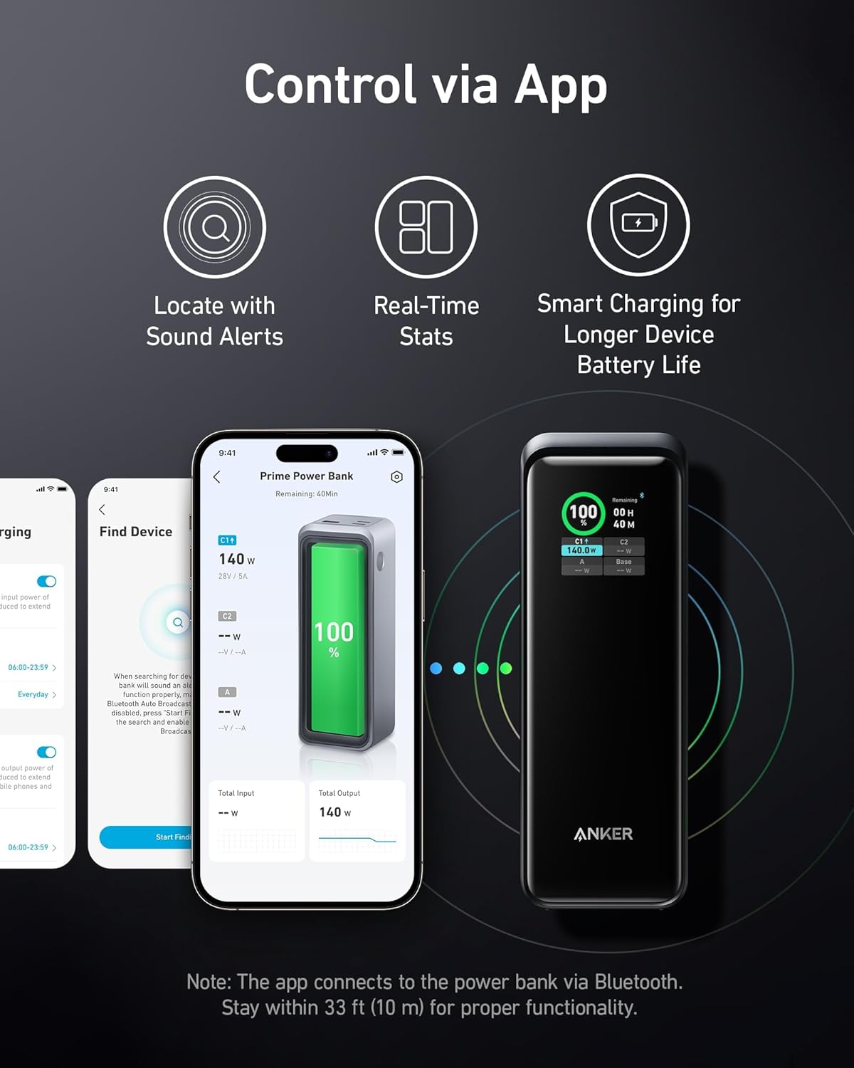 Anker Prime Power Bank, 27,650mAh 3-Port 250W Portable Charger for Travel, TSA-Approved