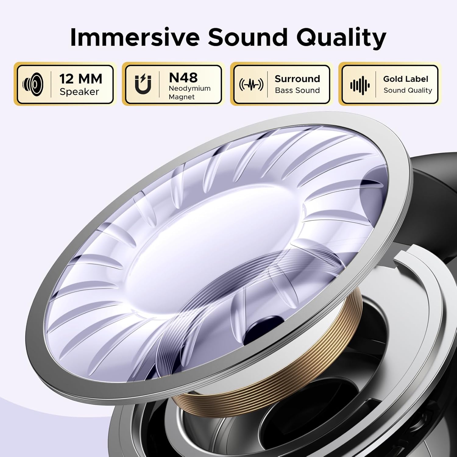 UGREEN Open-ear Earbuds Wireless Bluetooth 5.4 Earphone Clip-on Headphone ENC Noise Cancelling