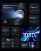 Nebula by Anker Capsule 3 Laser 1080p, Smart, Wi-Fi, Mini Projector, Black