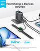 Anker 140W USB C Charger, Laptop Charger, 4-Port Multi-Device Fast Charging, Advanced GaN Power Adapter