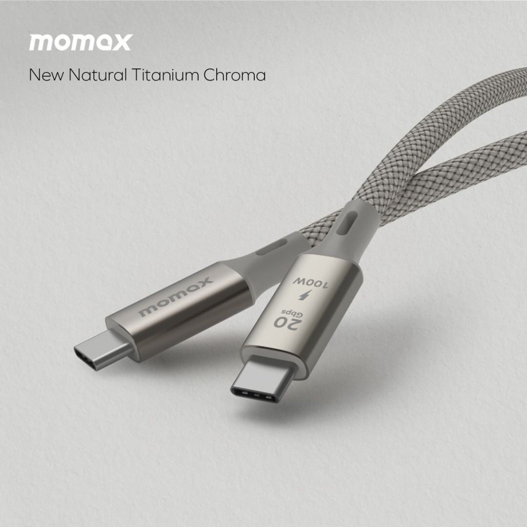 Momax Elite 100W Usb-C To Usb-C 3.2 Gen 2X2 20Gbps Cable 1M