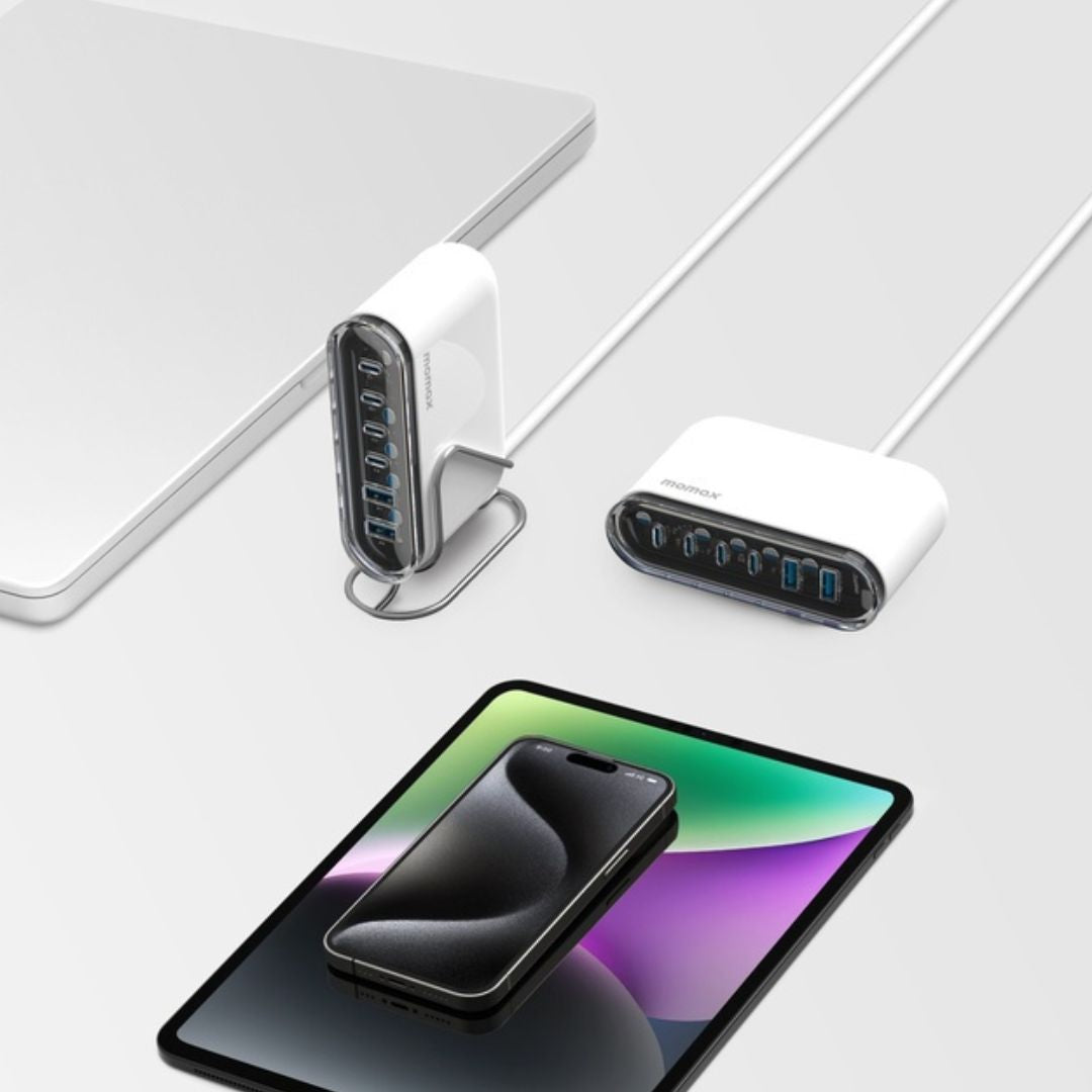 Momax 1-Charge Flow Plus PD 120W 6 Ports GAN Desktop CHarger
