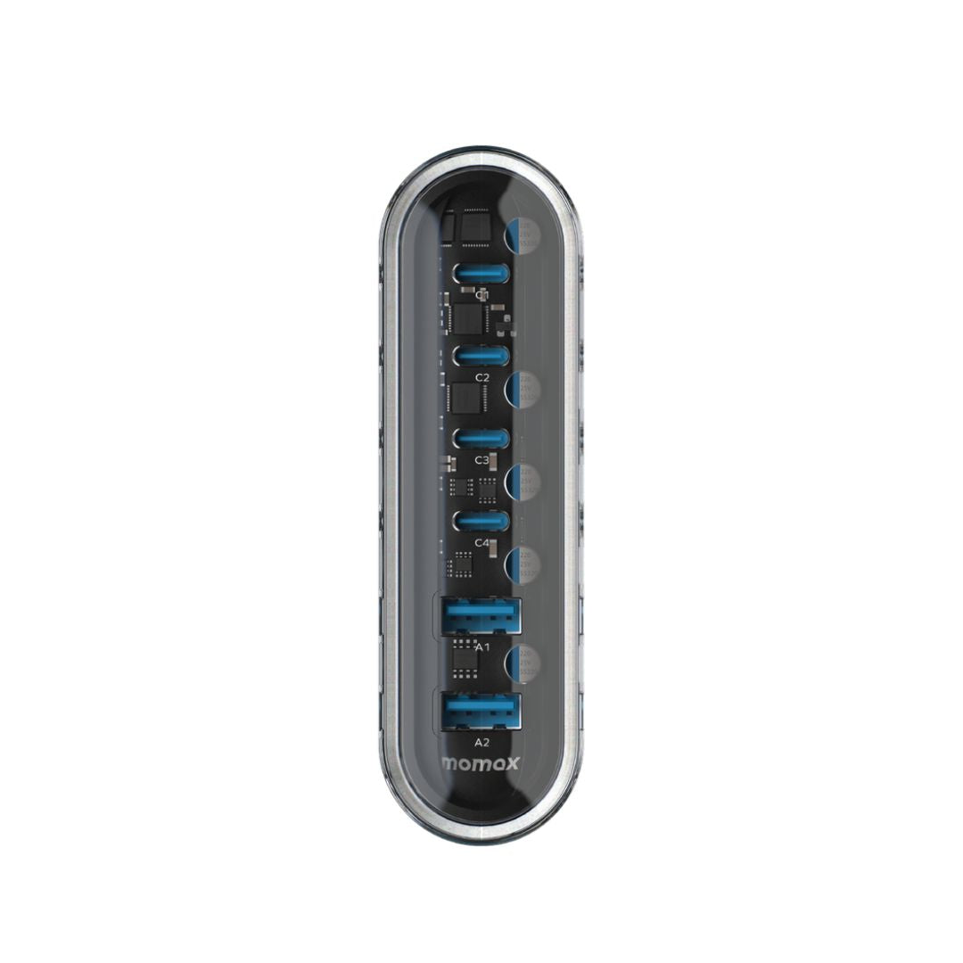 Momax 1-Charge Flow Plus PD 120W 6 Ports GAN Desktop CHarger