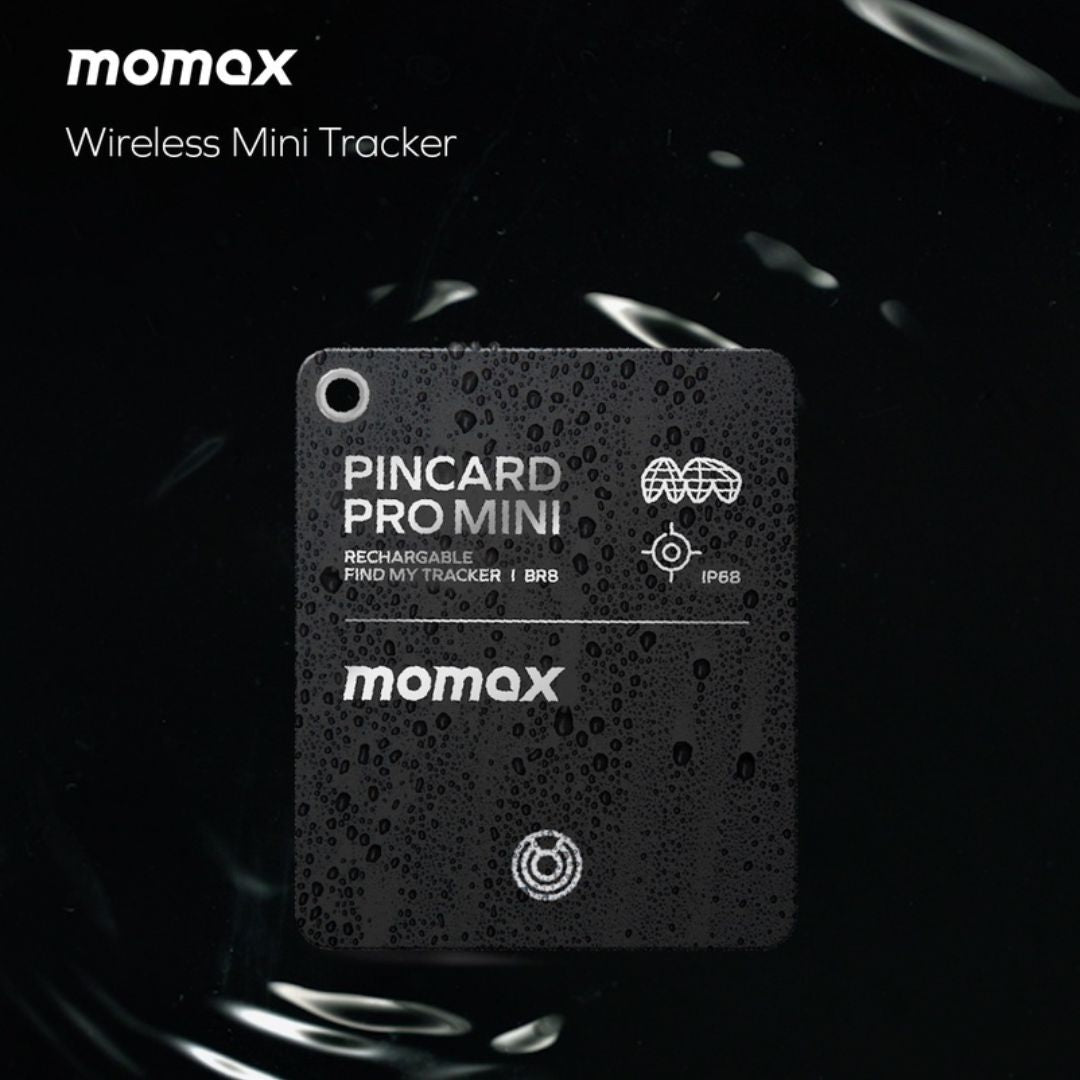 Momax 2-Pack Pincard Mini Findmy GPS Tracker with Wireless Charging