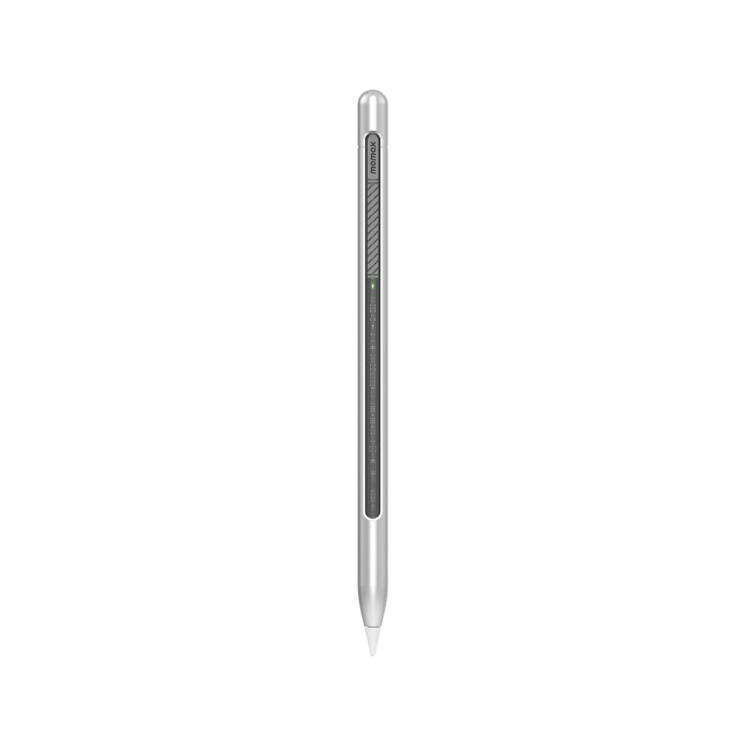 Momax Mag Link Lite Magnetic charging active stylus pen (Silver)