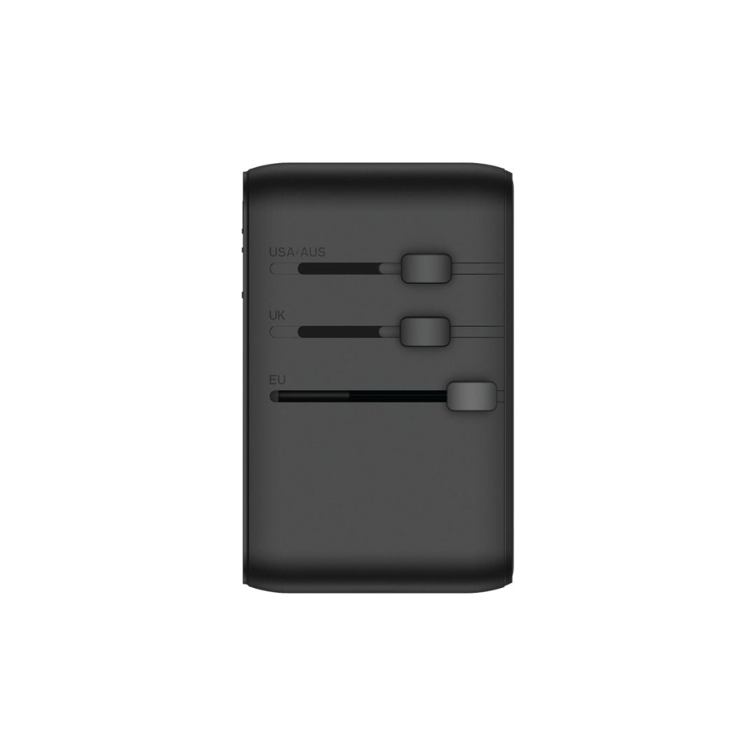 Momax 1-World+ 3-Port 25W Travel Charger Built-In USB-C Cable