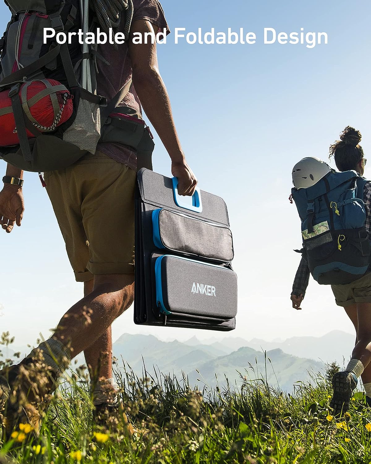 Anker 625 Solar Panel (100W) with Adjustable Kickstand Compatible with Powerhouse 256Wh, 512Wh, and 1229Wh (Sold Separately)