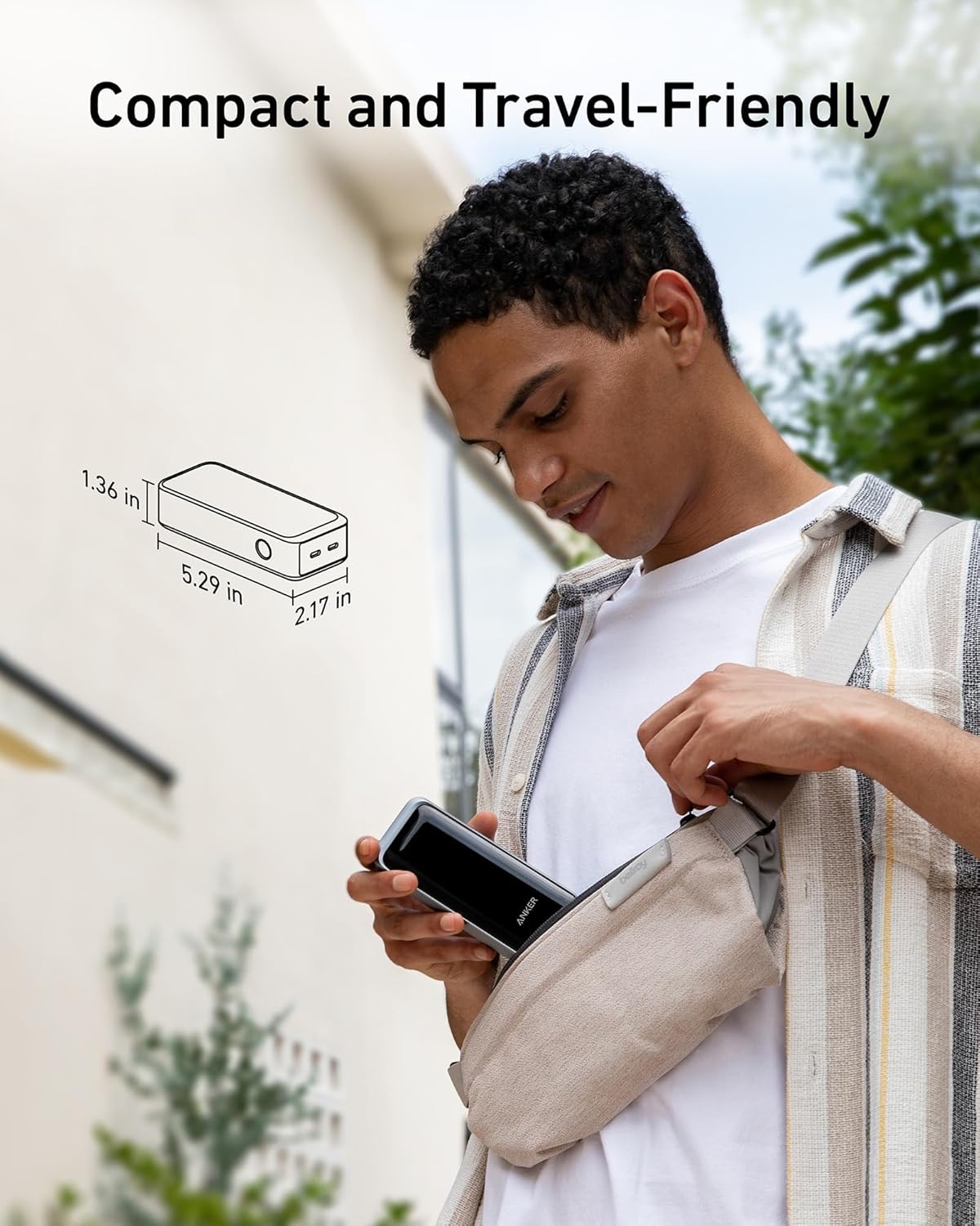Anker Prime 12,000mAh 130W Power Bank, 65W USB-C Single-Port Max, Smart Display, Active Shield 2.0
