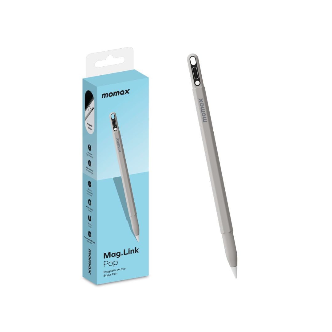 Momax Mag.Link Pop Magnetic active stylus pen (Grey)
