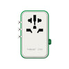Momax 1-World+ 3-Port 25W Travel Charger Built-In USB-C Cable - Green