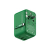 Momax 1-World+ 3-Port 25W Travel Charger Built-In USB-C Cable - Green