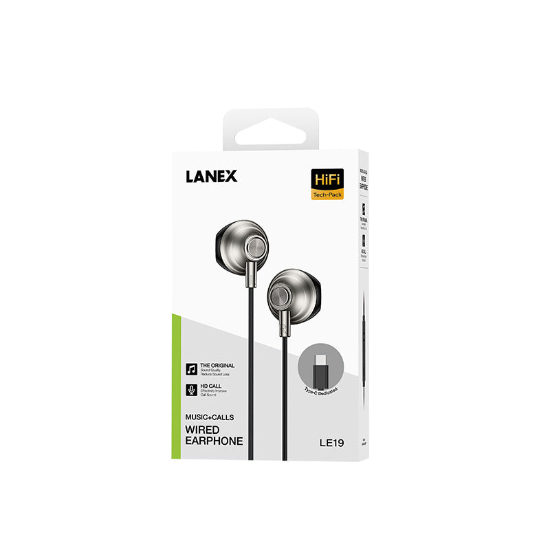Lanex Wired In Ear Headphone Black – LE19
