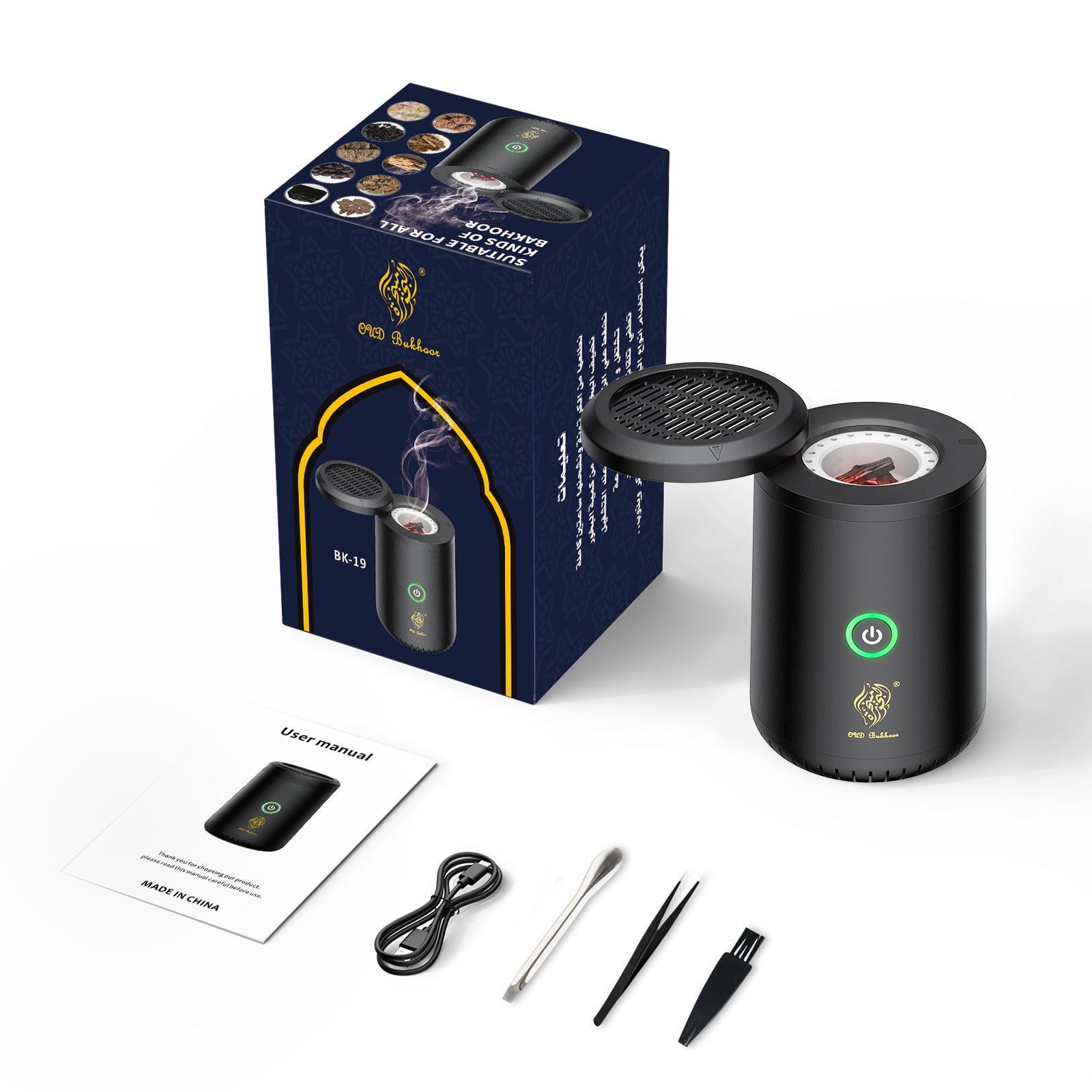 OUD Bakhoor BK-19 Mini Electric Incense Burner