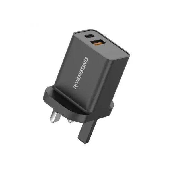 Riversong Safekub D3 20W PD Wall Charger Black