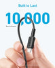 Anker 322 USB-C to Lightning Cable – 10 ft / 3 m, Black, 60 W PD – Model A81B7H11