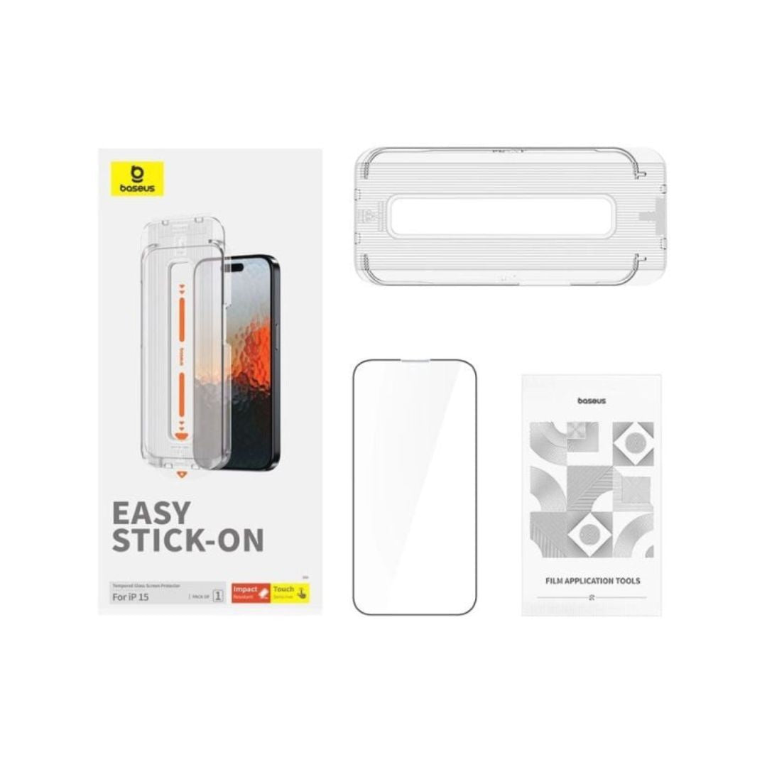 Baseus Sapphire Series HD Tempered Glass Screen Protector Transparent iPhone 15 Series - Clear