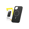 جراب/غطاء مغناطيسي من Baseus لهاتف iPhone 15 Series Fauxther Series - أسود