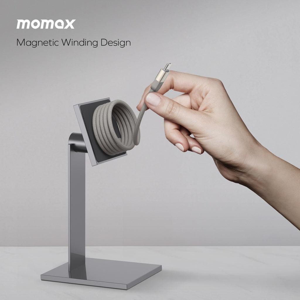 كابل مغناطيسي Momax Elite Mag Link USB-C إلى USB-C بقوة 100 واط بطول 1 متر