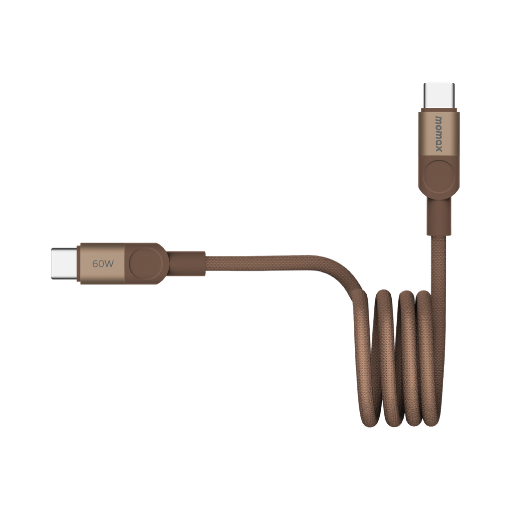 Momax Mag Link 60W USB-C to USB-C Magnetic Cable 1M - Desert Titanium