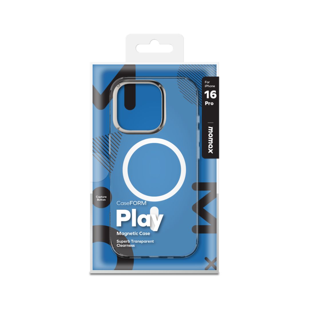 Momax Play CaseForm Magnetic Case iPhone 16 Pro / Pro Max (Transparent)