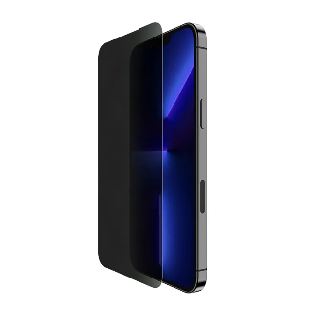 مجموعة تركيب واقي الشاشة الزجاجي المقوى الكامل من EZ لهاتف iPhone 15 Pro / Pro Max