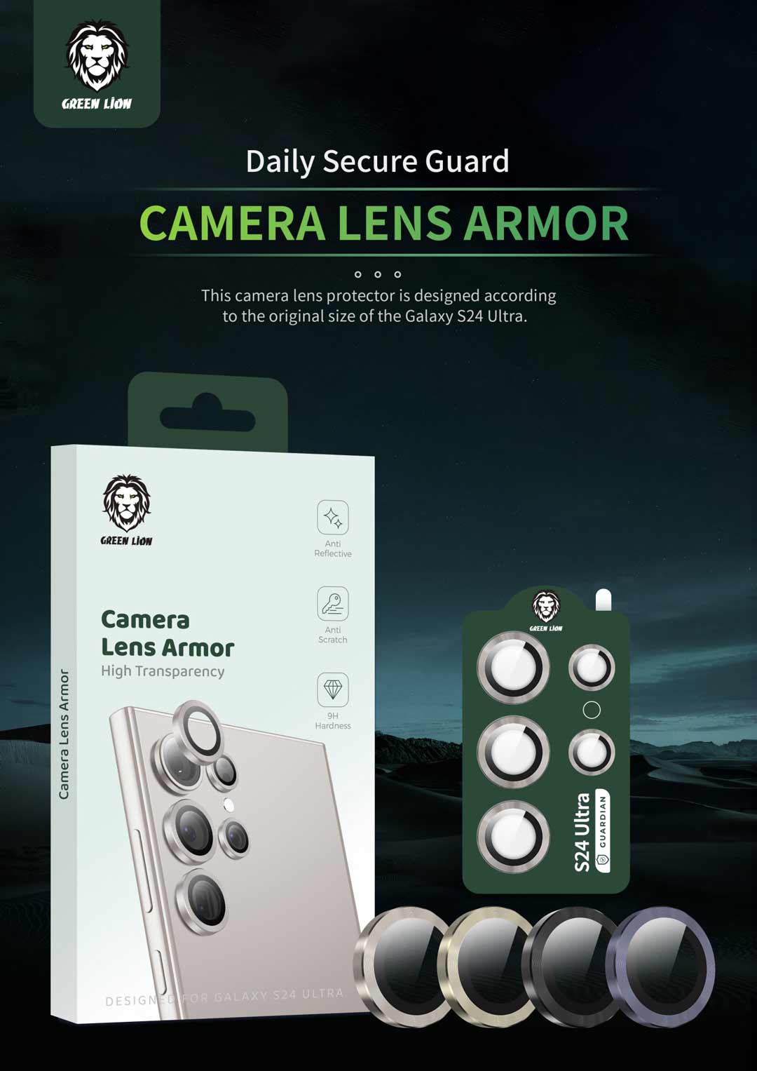 Green Lion S24 Ultra Camera Lens Armor