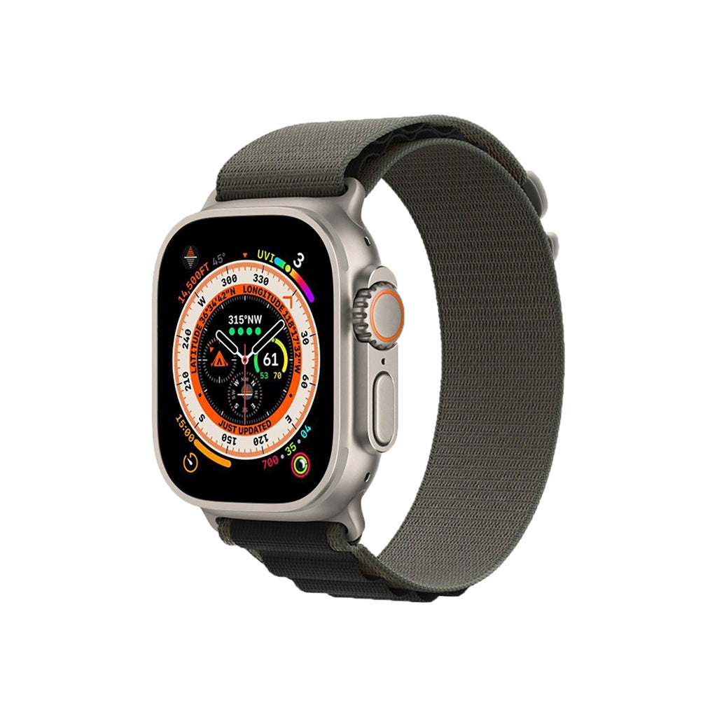 Green Lion Alphine Loop for Apple watch 42/44/45/49mm - Green / Black