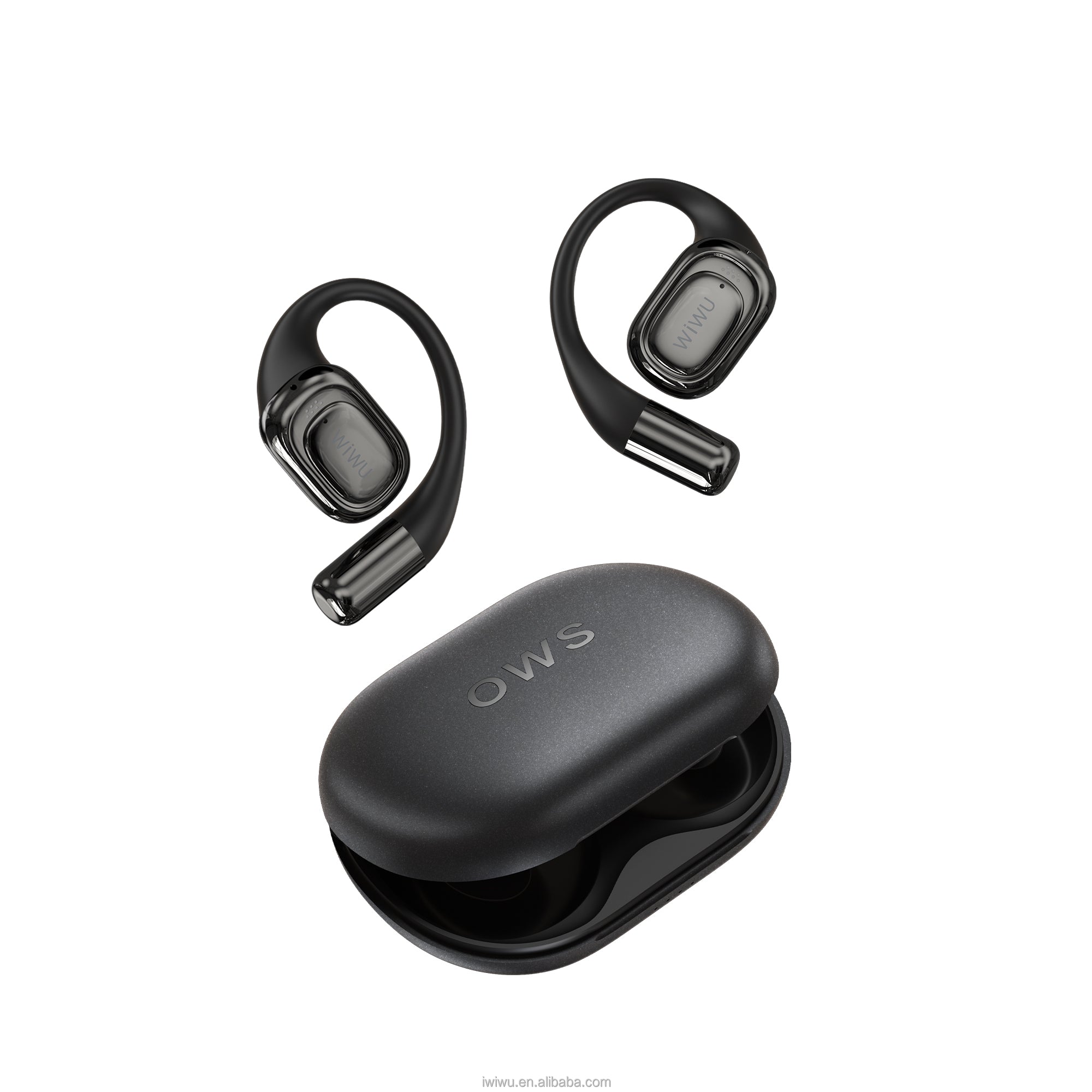 WiWU OWS O500 Sports Wireless Earbuds Over-Ear Headphone Stereo Sound BT5.3 Digital Display Battery Indicator Wireless Headsets