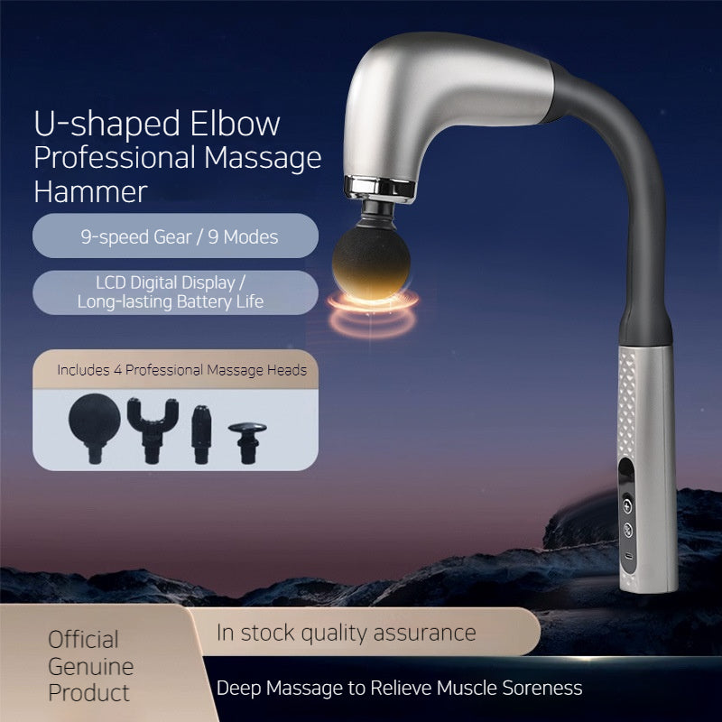 U-Shaped Massage Gun Back Massager for Pain Relief Deep Tissue Body Massager