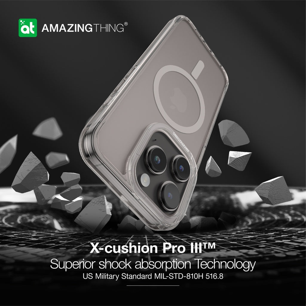 Amazing Thing Minimal Magnetic Case | iPhone 15 Pro/ Pro Max - Grey